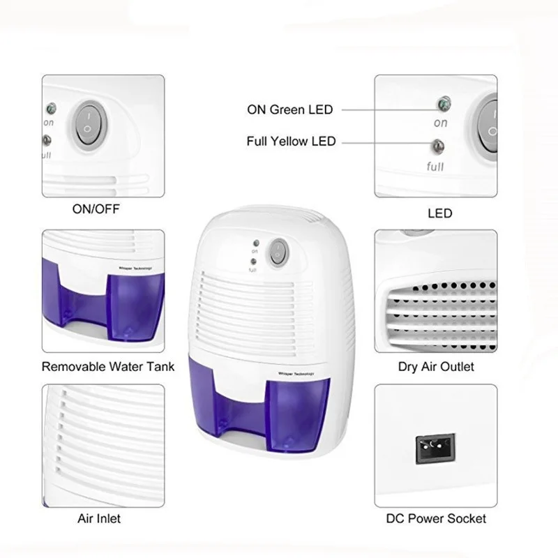 Полупроводниковый осушитель воздуха 2020 портативный мини для дома