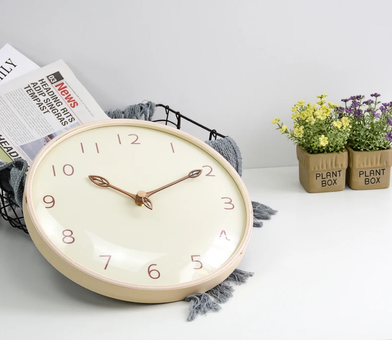 White Nordic Glass Wall Clock Analog Bedroom Modern Design Clocks Decorative Watch Home Decoration II50BGZ | Дом и сад