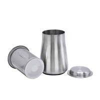 stainless steel chocolate shaker cocoa flour icing sugar powder coffee sifter lid shaker cooking tools coffee accessories