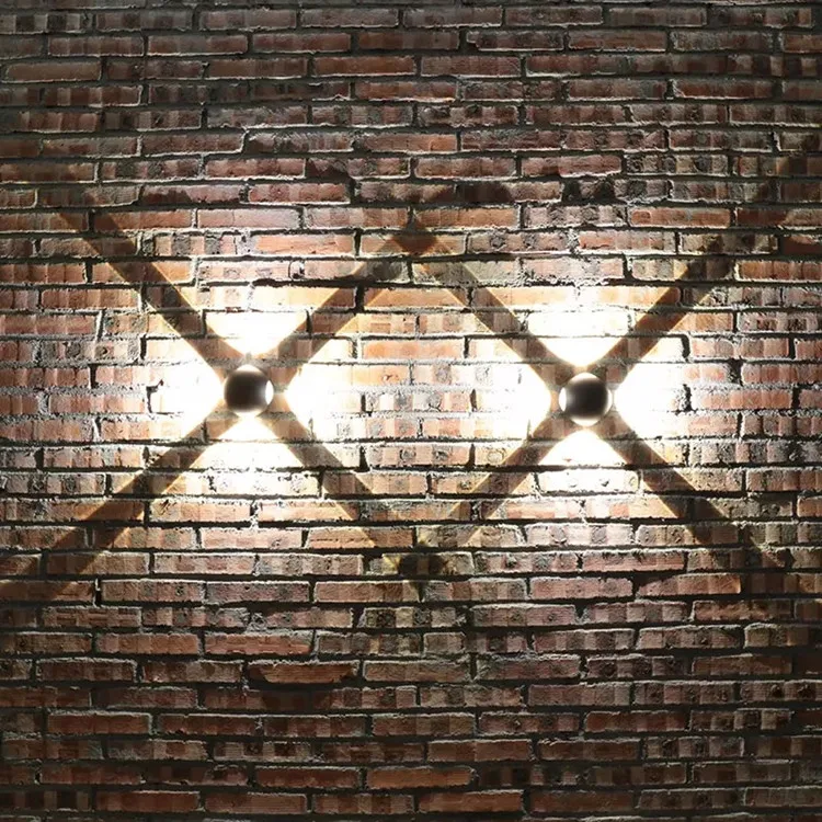 Наружное Новое водонепроницаемое настенное светодиодное освещение со звездами