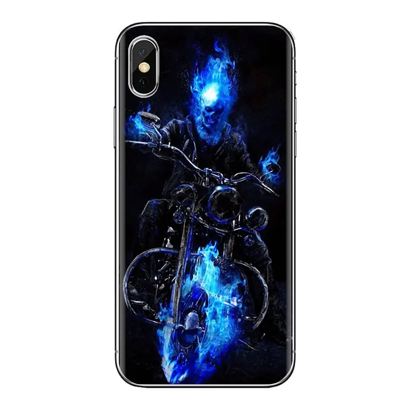 Transparent Soft Cover Bag For Xiaomi Mi3 Samsung A10 A30 A40 A50 A60 A70 Galaxy S2 Note 2 Grand Core Prime Ghost Rider fire car |