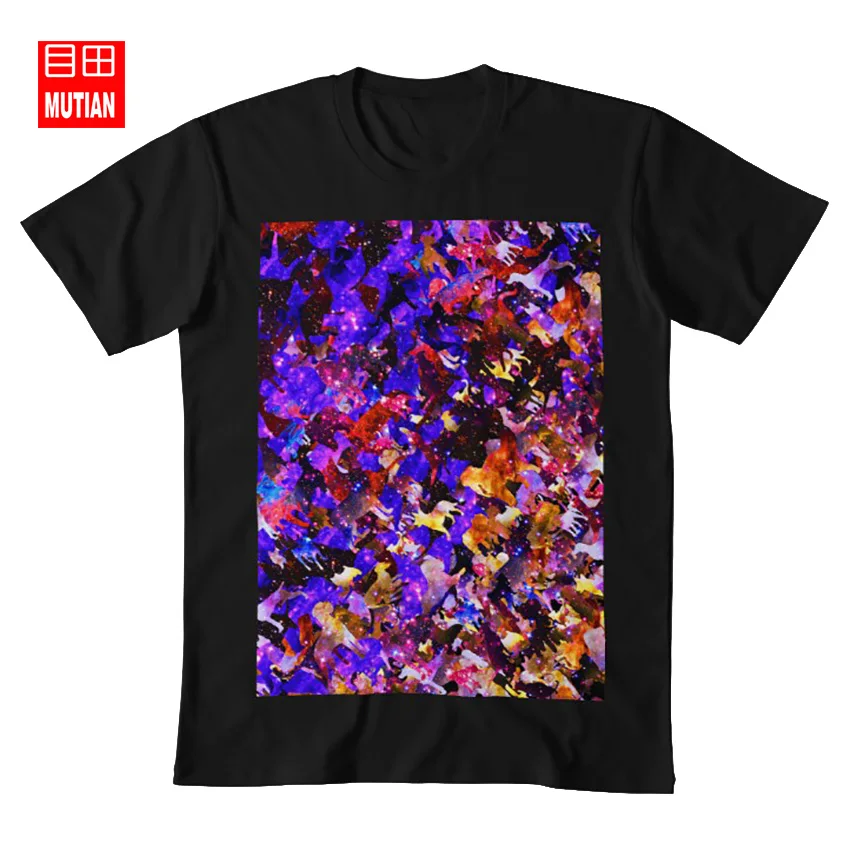 Футболка Cosmic Animal Raw Catz белая черная Триппи туннель психоделическая психоделия