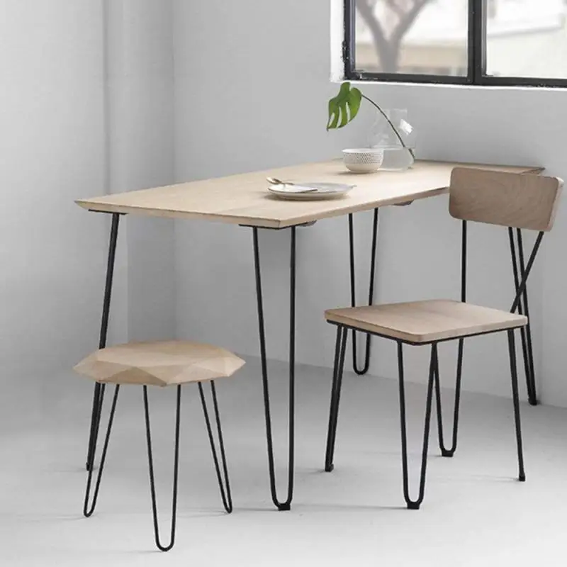 4Pcs/Set 20/30/50cm Iron Table Desk Legs Chair Laptop Hairpin Anti Slip Home Accessories For DIY Handcrafts HWC | Мебель