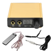 1pcs tattoo power supply professional lcd with tattoo foot pedal switch high quality for tattoo supplies free shipping