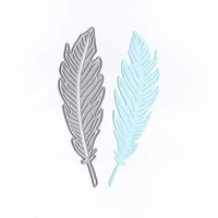 feather metal cutting dies for diy scrapbooking embossing card handmade crafts