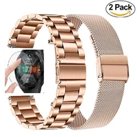 stainless steel wrist strap for huawei watch gt 2 46mm 42mm 2e band metal bracelet watchband for honor magic 20mm 22mm wristband