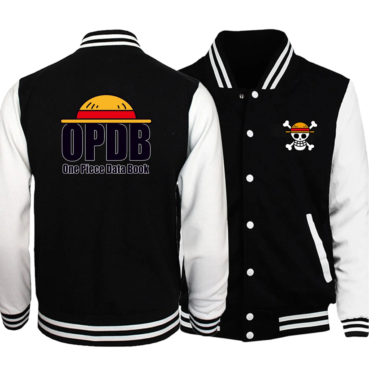 

2019 Winter Hot Sale Jackets One Piece Japan Anime Hip Hop Cartoon Baseball Clothing Bomber Jacket Coat Homme Tops Streetwear