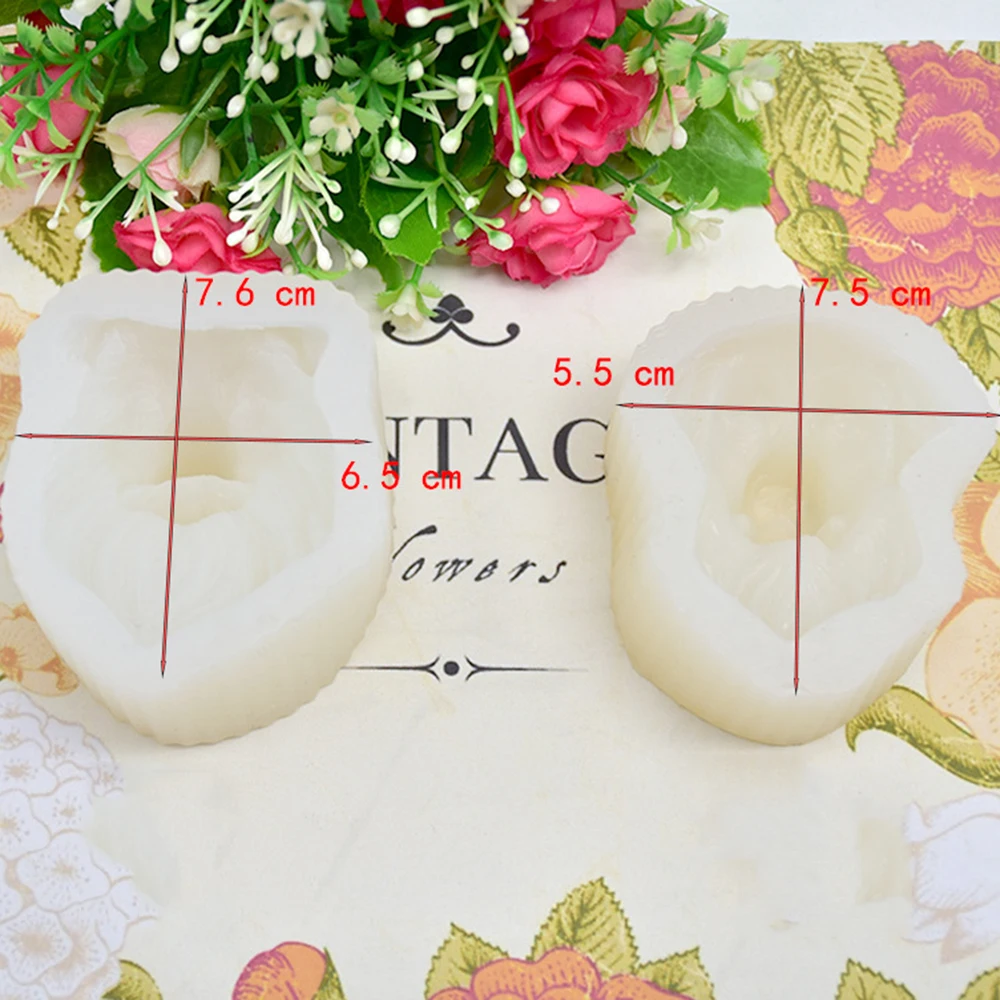 1 шт силиконовая форма для бордюра колли золотой ретривер собака голова