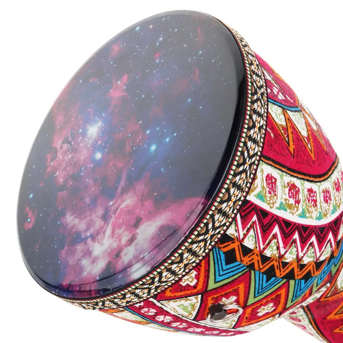 8 дюймов Африканский Djembe барабан красочные ткани искусство ABS баррель ПВХ звездное небо кожи детей ручной барабан