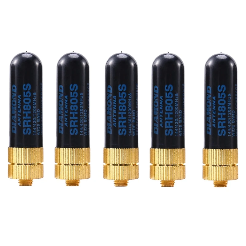

5 шт./лот Dual Band UHF + VHF SRH805S SMA женский антенна для Baofeng uv-5r BF-888s uv-82 UV-5RA uv-5re TK3107 2107 10 Вт 144/430 МГц