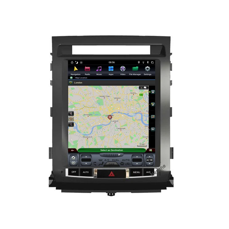 12 1 дюйма Tesla Style Android 9 0 автомобильная лампа для Toyota Land Cruiser LC200 2008-2015 с навигацией от