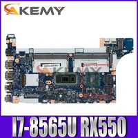 akemy ffor lenovo thinkpad e590 e490 notebook motherboard nm b911 cpu i7 8565u gpu rx550 tested testing fru 02dl815 5b20v81854