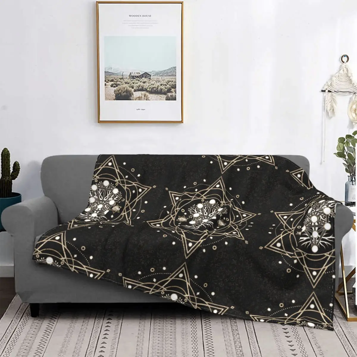 

Kabbalah The Tree Of Life, коврик с священным геометрическим орнаментом, популярное одеяло для кровати, роскошное одеяло, одеяло, фланелевое одеяло