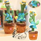 Комнатный декор, товары для дома, плюшевые игрушки в виде кактуса, игрушка для раннего развития, электронные фигурки пения и танцев в стиле ретро