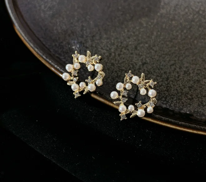 Высокое качество оптовая продажа серьги пригородных джокер с жемчугом S925