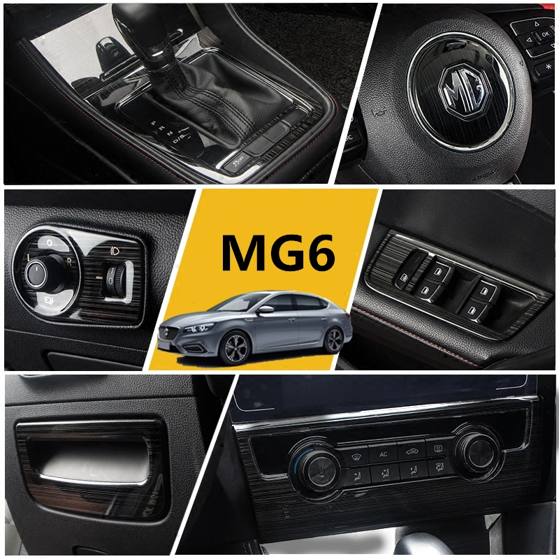 

Нержавеющая сталь Стикеры для MG MG6 2019-2021 внутренний Шестерни Панель Стекло Подъемник Переключатель Панель Рамка для украшения выходного от...