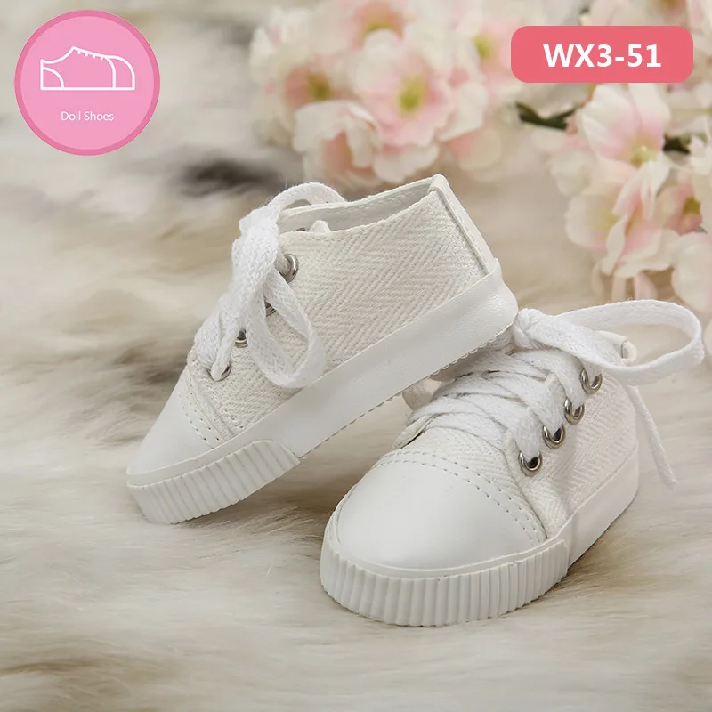 Обувь для куклы BJD из искусственной кожи белого цвета модная мини-игрушка