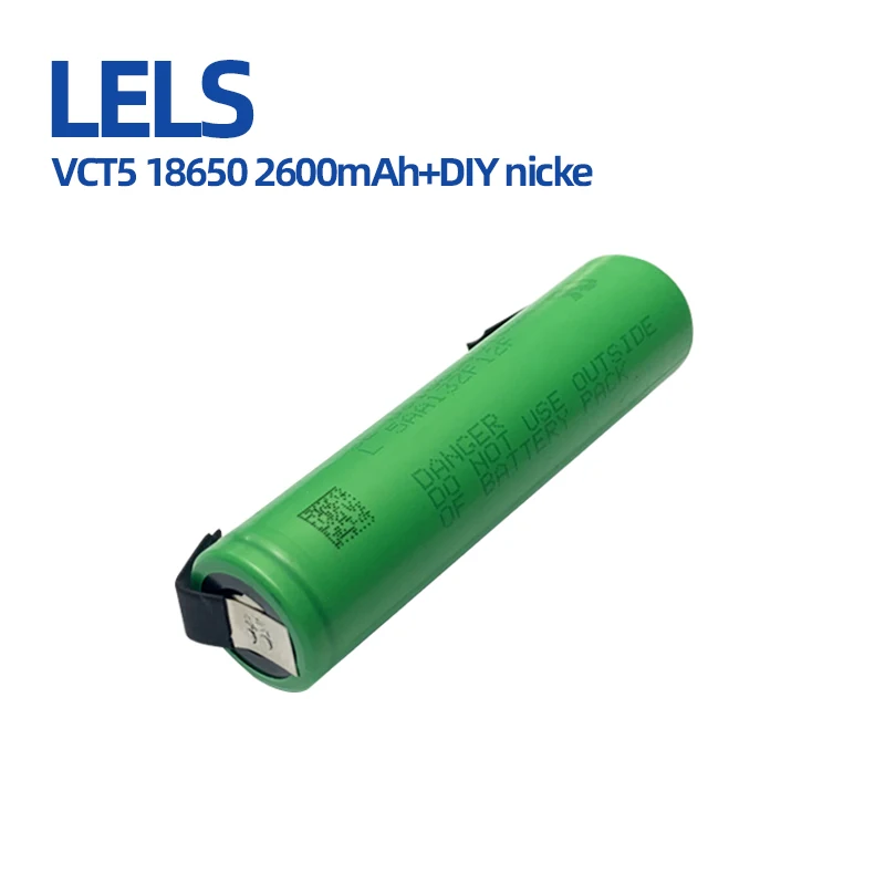 

LELS Original 18650 Battery Sony VTC5 2600mah 30A Battery High Drain Lithium Rechargeable Batteries VS VTC4 VTC6+ DIY nicke