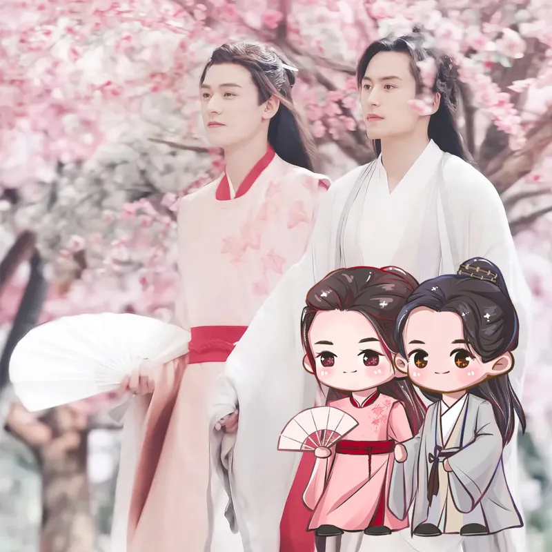 

Anime WORD OF HONOR Zhou Zishu Cute Keyrings Model Plate Pendant School bag Itabag Toys Keychain Stand Figure Xmas Gifts