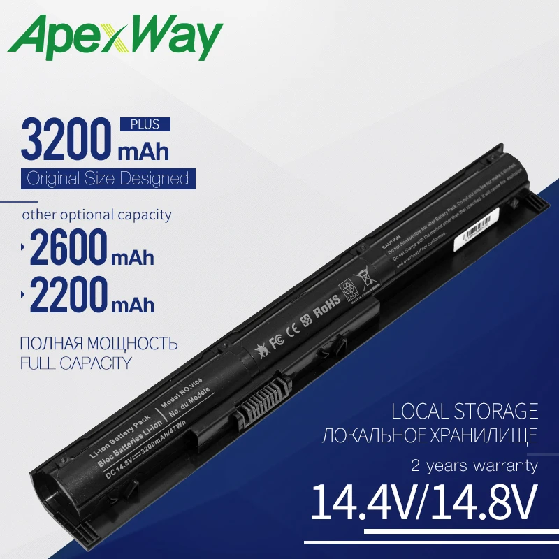 14 8 в новый Аккумулятор для ноутбука HP VI04 HSTNN-DB6I ProBook 440/450 G2 Series 756745-001 756744-001 756478-421