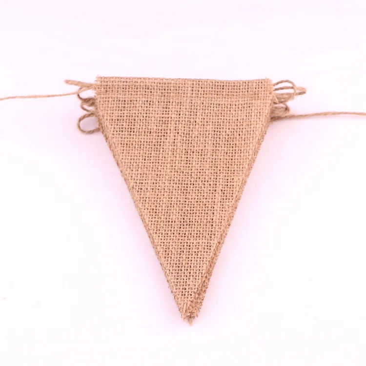 4 5 м 15 треугольных флагов винтажный джутовый баннер из мешковины в деревенском