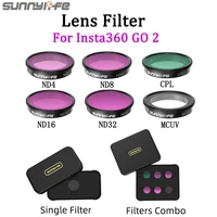 new combo filters set for insta360 go 2 action camera accessories for insta360 go 2 lens filter nd4 nd8 nd16 nd32 cpl mcuv nd