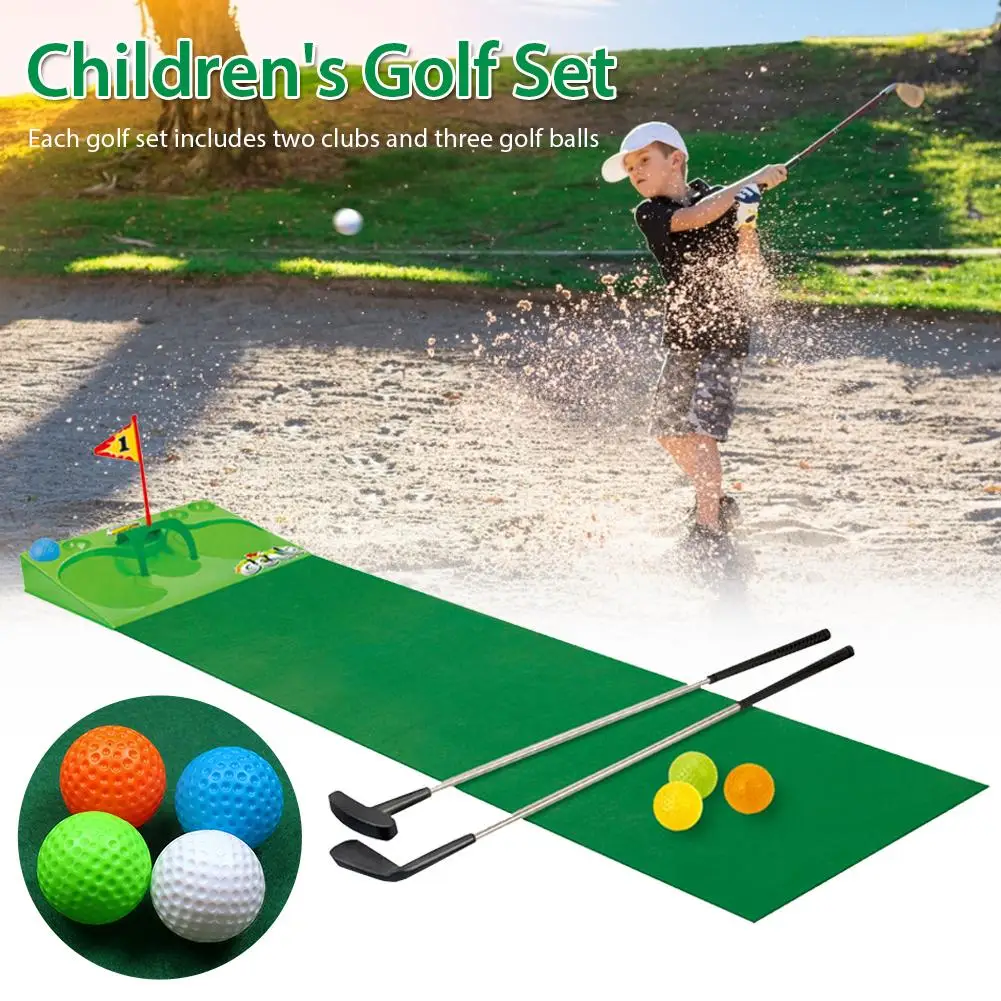 

Mini Golf Practice Set Golf Ball Sport Plastic Golf Club For Children Golf Table With Flag Kids Sport Game