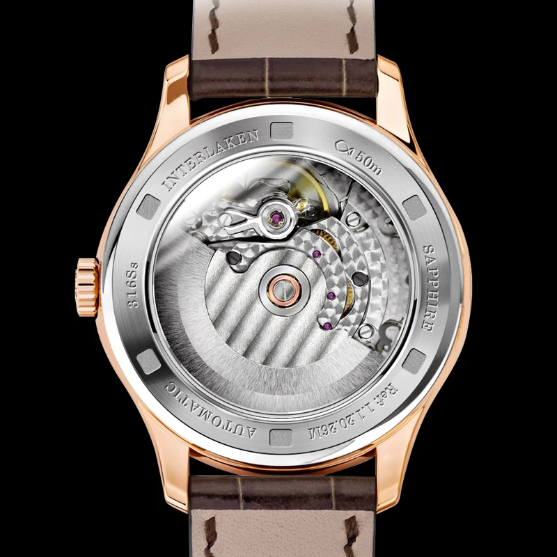 Часы швейцарские LOBINNI Мужские автоматические брендовые роскошные механические