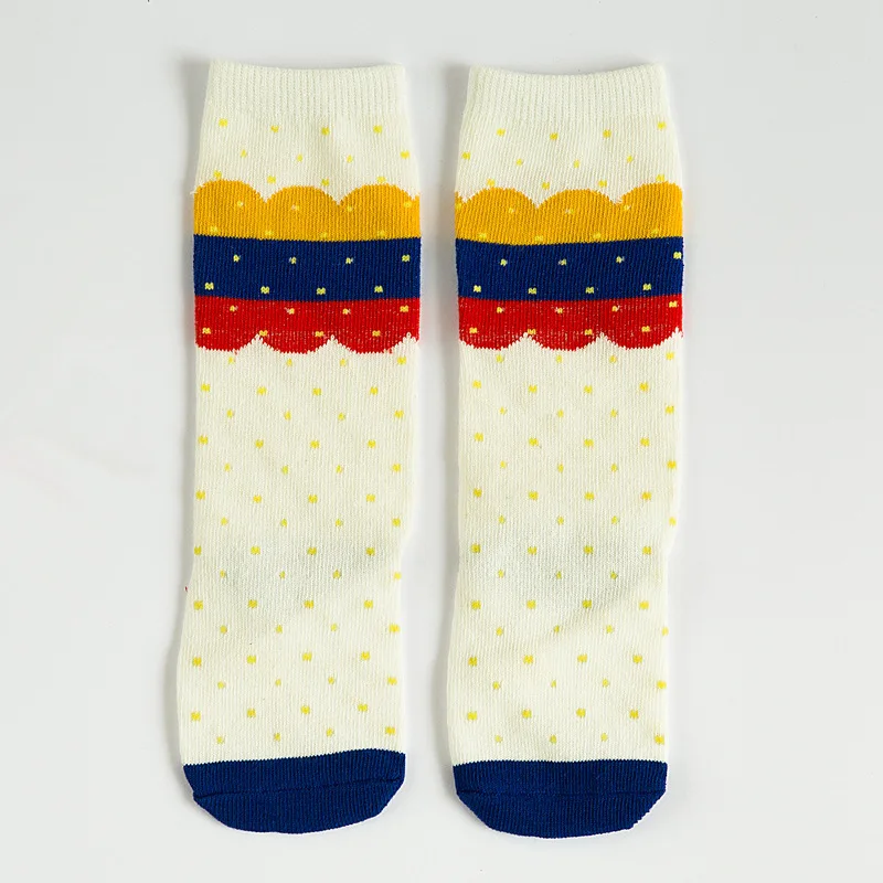 Нескользящие носки с рисунком Детские осенне весенние Гольфы лисы медведя кота и