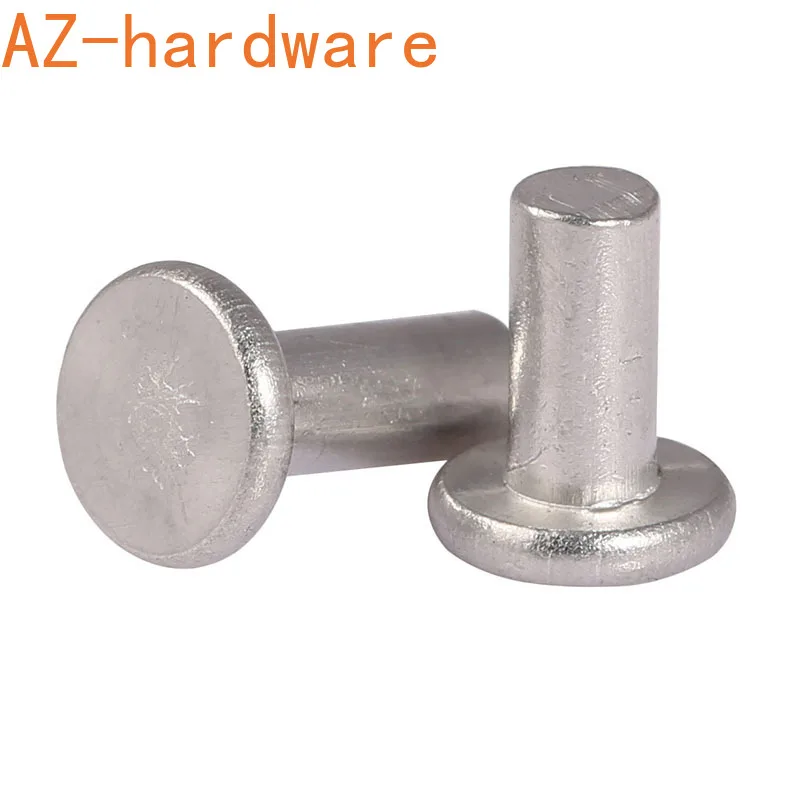 С плоской головкой с заклепкой из алюминия и металлическими заклепками ручные