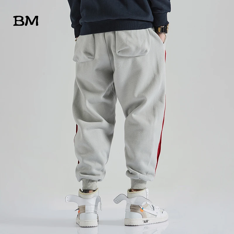 Мужские теплые штаны-шаровары для зимы уличная одежда спортивные штаны модные в