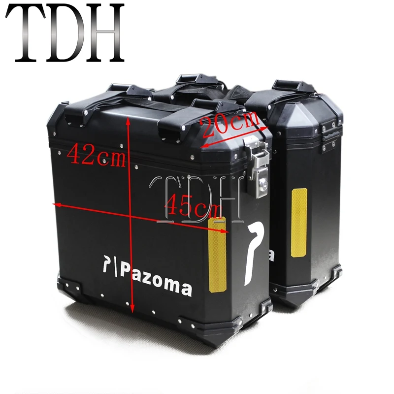 Боковой ящик 2x36L + верхний чехол 45L мотоциклетный для хранения груза багажная