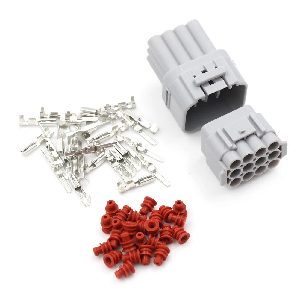 

1 Set Waterproof 12 Pin Way Sealed Electrical Wire Auto Connector Plug Male & Female Connectors Assemble Car Part