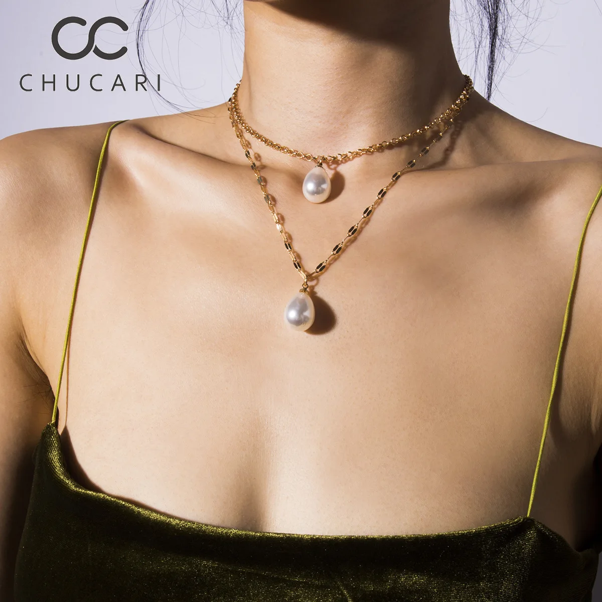 Ожерелье CHUCARI из натурального жемчуга неправильной формы в стиле