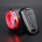 ANTUSI A8 автоматический тормозной задний светильник дистанционный велосипедный задний светильник беспроводной звонок дорожный велосипед Противоугонная сигнализация Loc MTB лампа