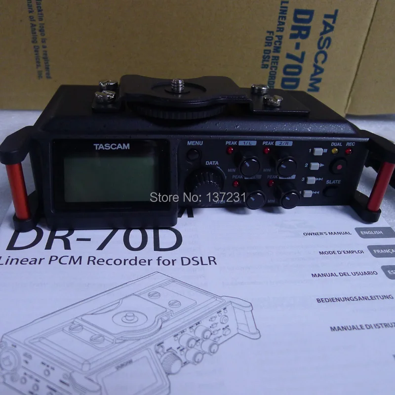 TASCAM DR-70D Профессиональный 4-канальный рекордер для SLR аудио микро-пленки записи