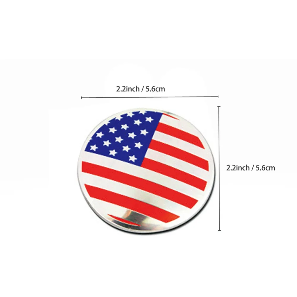 DSYCAR 4 шт./компл. 56 мм с изображением американского флага сплав Центральная втулка