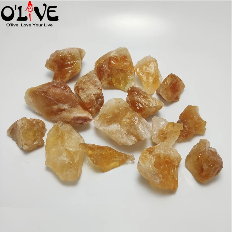 Натуральные бразильские цитриновые камни 50 г необработанный драгоценный камень