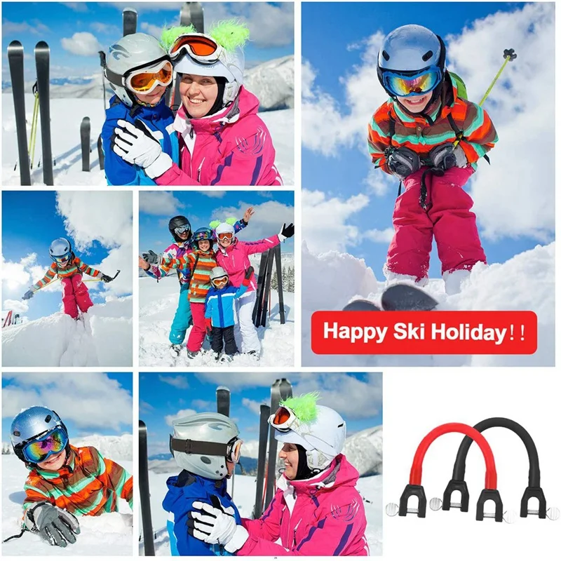 2Pcs Ski Tip Connector Training Aid Skis Tools for Winter Skiing Kids Adults Beginner | Спорт и развлечения