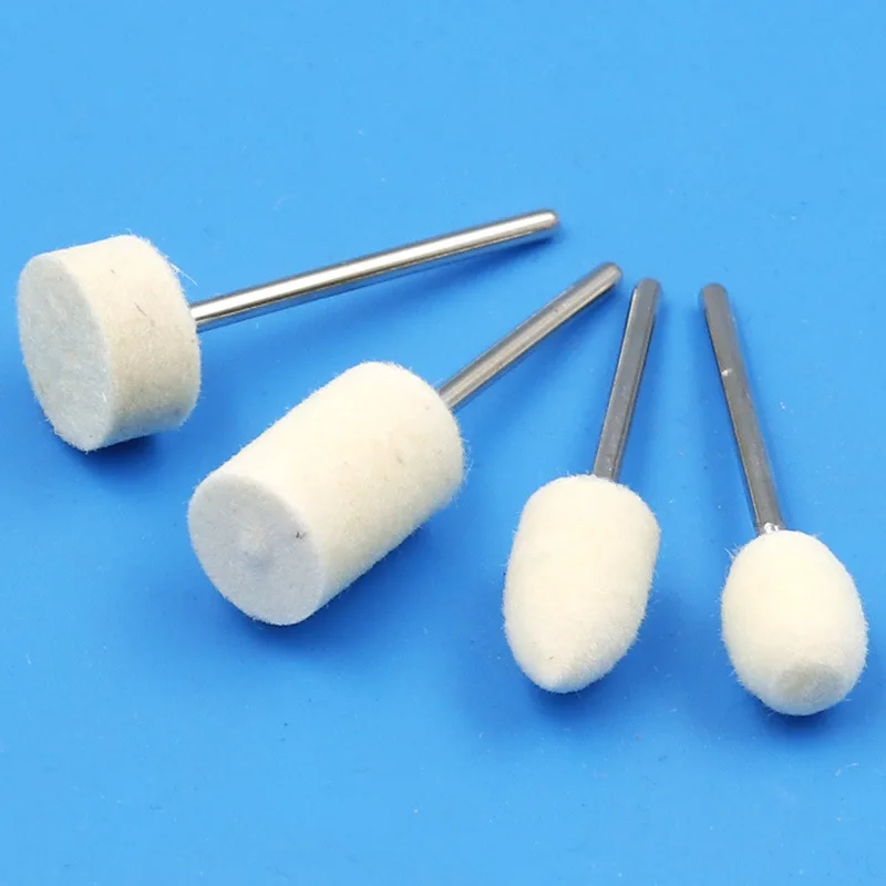 12Pc 2.35mm Wool Engraver Abrasive Tools Polishing Buffing Wheel Grinding Head For Dremel Drill Rotary Tool Nail Metal |