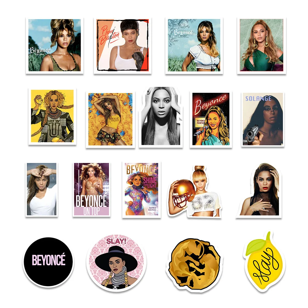 Pegatina impermeable para el maletero del coche, decoraci&oacute;n con grafiti de Beyonce, personaje de serie americana, novedad de 2021, venta al por mayor-4