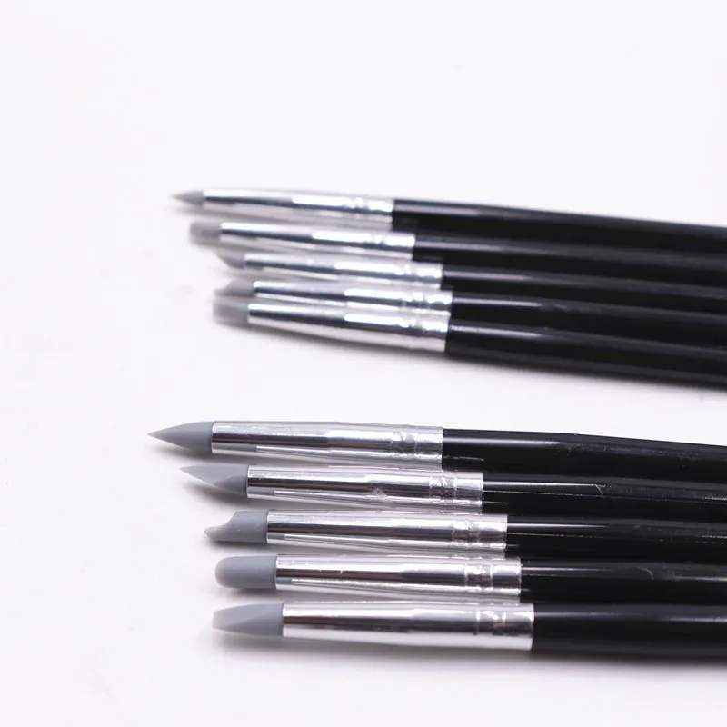 5 шт. зубов силикон обработка ручка композитный Небольшие домашние тапочки с