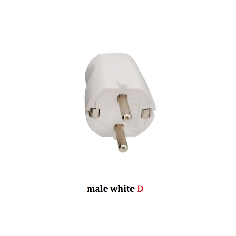 mael white D 16A 250V EU Германии универсальную пробку Мощность разъем адаптера Мужской Женский электрические вилки для путешествий и дома, съемный Мощность штепсельной вилки - Цвет: mael white D