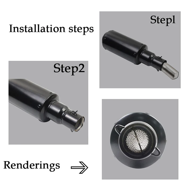 Спивпрп для 51 мм 60 Впускной мотоцикл глушитель Регулируемый дБ убийца