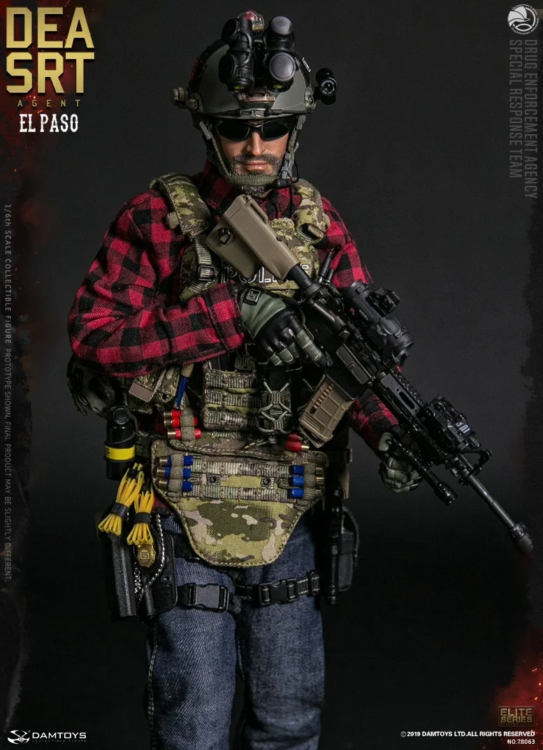 DAMTOYS 1/6 US DEA SRT (специальная команда реагирования) агент EL PASO коллекция экшн Figrue для