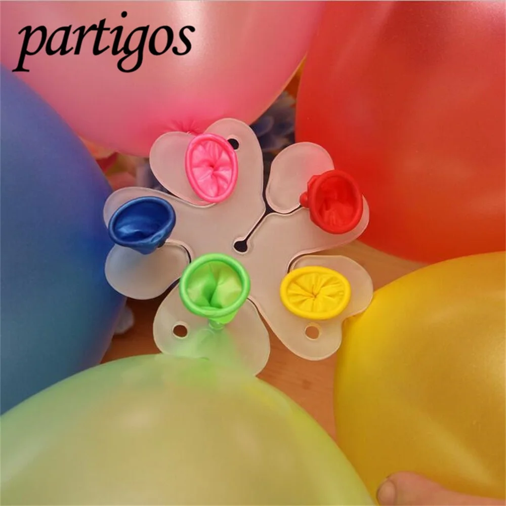 5 шт цветок Шары клип балон глобусы Flor шары украшения аксессуары Слива зажим