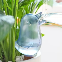 cute lazy flower watering creative bird shape dripper kettle transparent automatic dripper flower pot automatic waterer