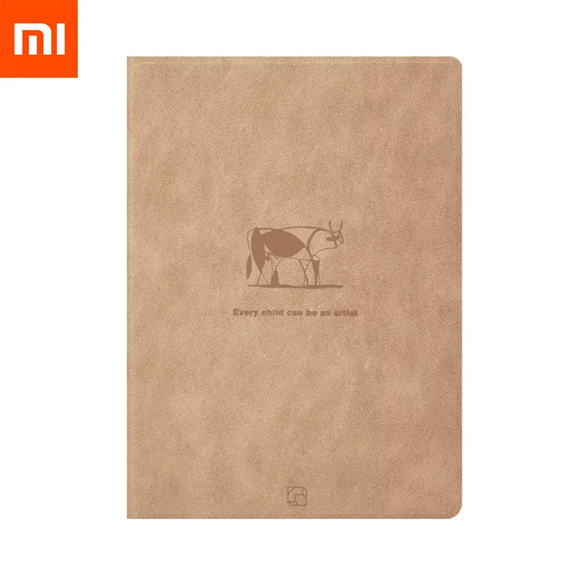 Xiaomi Mijia 36 умное Рисование ноутбука, бумажный блокнот, блокнот для заметок, подкладка, Pocketbook, с ручкой, для дневника, дневника, офиса, школы, рисования - Цвет: Brown