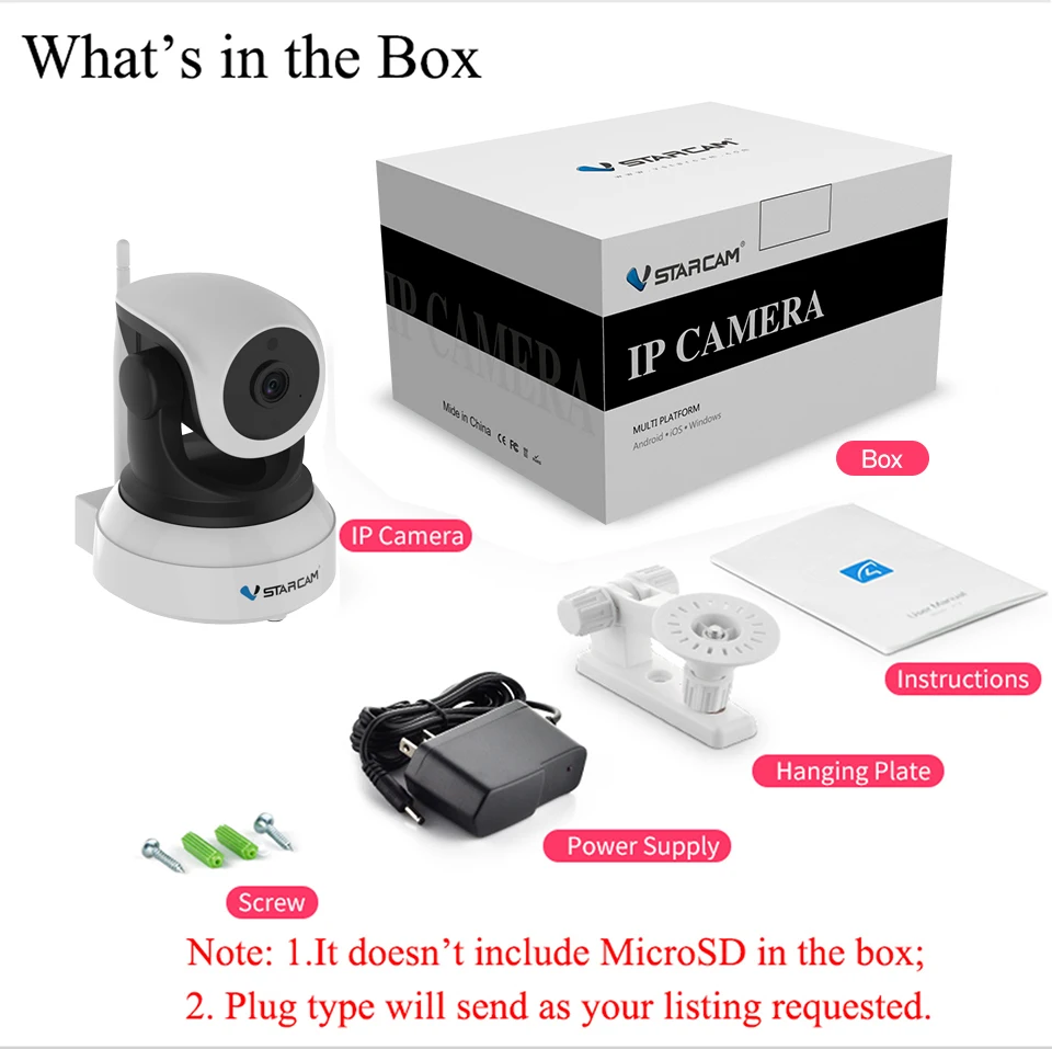 Vstarcam, видеонаблюдение, Wifi, IP камера, 720 P, 1080 P, HD CCTV, камера безопасности, P2P, для помещений, ИК, ночное видение, PTZ камера, Мобильный вид
