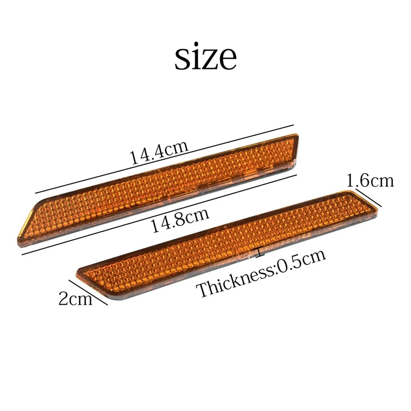 

Saddlebag Reflectors Latch Covers Safety Side Visibility Reflector Kit Touring 2014-2020